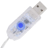 Renne e Slitta Decorazione Natale 90 LED 60x16x100 cm Acrilico