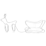 Renne e Slitta Decorazione Natalizia per Esterni 252 LED