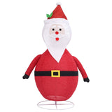 Figura Decorativa Babbo Natale con LED Tessuto Lusso 60 cm