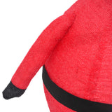 Figura Decorativa Babbo Natale con LED Tessuto Lusso 120 cm