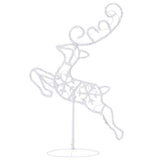 Decorazione Slitta Renne in Acrilico 260x21x87 cm Colorata
