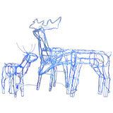 Decorazioni di Natale a Forma di Renne 3 pz 229 LED