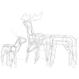 Decorazioni di Natale a Forma di Renne 3 pz 229 LED