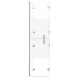 Pannello Doccia Pieghevole in ESG 100x140 cm Bianco