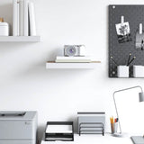 Scaffale a Parete Rovere e Bianco 50x23x3,8 cm in MDF