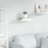 Scaffale a Parete Rovere e Bianco 50x23x3,8 cm in MDF
