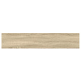 Scaffale a Parete Rovere e Bianco 120x23,5x3,8 cm in MDF