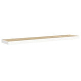 Scaffali a Parete 4 pz Rovere e Bianco 120x23,5x3,8 cm in MDF