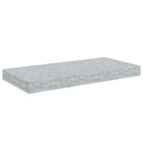 Scaffali a Parete 4 pz Grigio Cemento 50x23x3,8 cm in MDF