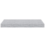 Scaffali a Parete 4 pz Grigio Cemento 50x23x3,8 cm in MDF