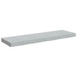 Scaffale a Parete Grigio Cemento 80x23,5x3,8 cm in MDF