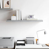 Scaffale a Parete Grigio Cemento 80x23,5x3,8 cm in MDF