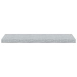 Scaffale a Parete Grigio Cemento 80x23,5x3,8 cm in MDF