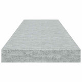 Scaffale a Parete Grigio Cemento 80x23,5x3,8 cm in MDF