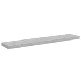 Scaffali a Parete 4 pz Grigio Cemento 120x23,5x3,8 cm in MDF
