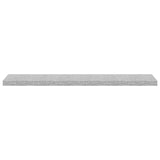Scaffali a Parete 4 pz Grigio Cemento 120x23,5x3,8 cm in MDF