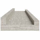 Mensole da Parete 2 pz Grigio Cemento 60x9x3 cm