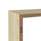Mensole a Cubo da Parete 3 pz Bianco Rovere Sonoma