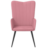 Sedia Relax Rosa in Velluto