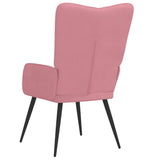 Sedia Relax Rosa in Velluto