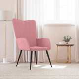Sedia Relax Rosa in Velluto