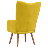 Sedia Relax Giallo Senape in Velluto