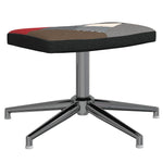 Sedia Relax con Sgabello in Tessuto Patchwork