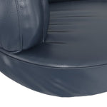 Letto Cani Ergonomico Gommapiuma Blu Scuro 88x65 cm Similpelle