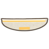 Tappetini per scale 15 pz 56x17x3 cm Grigio Semicircolari