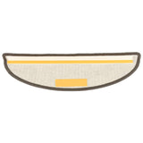 Tappetini per scale 15 pz 56x17x3 cm Grigio Semicircolari