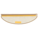 Tappetini per scale 15 pz 65x21x4 cm Marrone Semicircolari Grandi