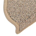 Tappetini per scale 15 pz 65x21x4 cm Marrone Semicircolari Grandi