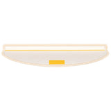 Tappetini per scale 15 pz 65x21x4 cm Bianco e Marrone Semicircolari Grandi