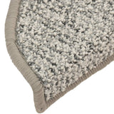 Tappetini per Scale 15 pz Grigio Chiaro 56x17x3 cm