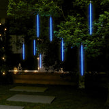 Luci Meteoriche 8 pz 50cm Blu 288 LED Interni Esterni