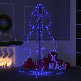 Albero di Natale a Cono 200 LED per Interni Esterni 98x150 cm