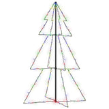 Albero di Natale a Cono 200 LED per Interni Esterni 98x150 cm