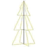 Albero di Natale a Cono 300 LED per Interni Esterni 120x220 cm