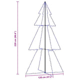 Albero di Natale a Cono 300 LED per Interni Esterni 120x220 cm