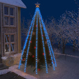 Luci per Albero 500 LED Blu 500 cm Interno Esterno