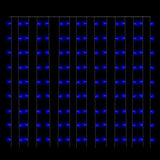 Tenda Luci a Ghiaccioli 3x3m 300 LED Blu 8 Funzioni