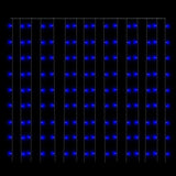 Tenda Luci a Ghiaccioli 3x3m 300 LED Blu 8 Funzioni