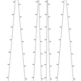 Luci Solari Fatate 5 pz 5x200 LED Bianco Caldo Interni Esterni