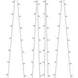 Luci Solari Fatate 5 pz 5x200 LED Bianco Freddo Interni Esterni