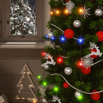 Luci Solari Fatate 5 pz 5x200 LED Bianco Freddo Interni Esterni
