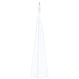 Cono di Luce LED Acrilico Decorativo Bianco Freddo 90 cm
