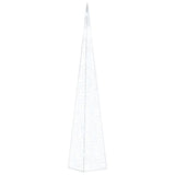 Cono di Luce LED Acrilico Decorativo Bianco Freddo 90 cm