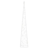 Cono di Luce LED Acrilico Decorativo Bianco Freddo 90 cm