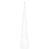 Cono di Luce LED Acrilico Decorativo Bianco Freddo 90 cm