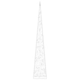 Cono di Luce LED Decorativo Acrilico Blu 90 cm